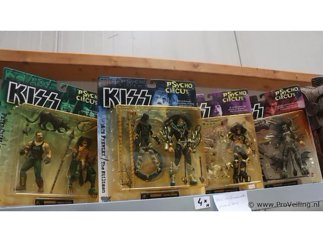 Mcfarlane toys - kiss psycho circus actiefiguren - 4 stuks - afbeelding 1 van  6