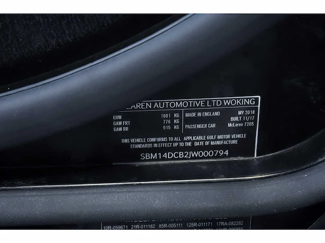 Mclaren 720s coupe 4,0l v8 twin turbo - 2018 - afbeelding 86 van  88
