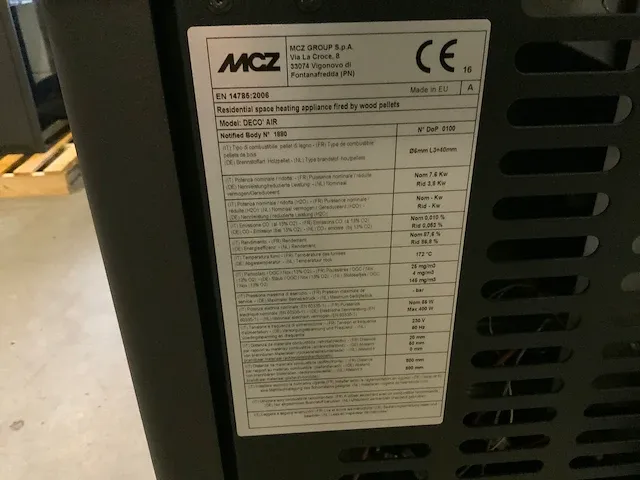 Mcz deco pelletkachel - afbeelding 7 van  7