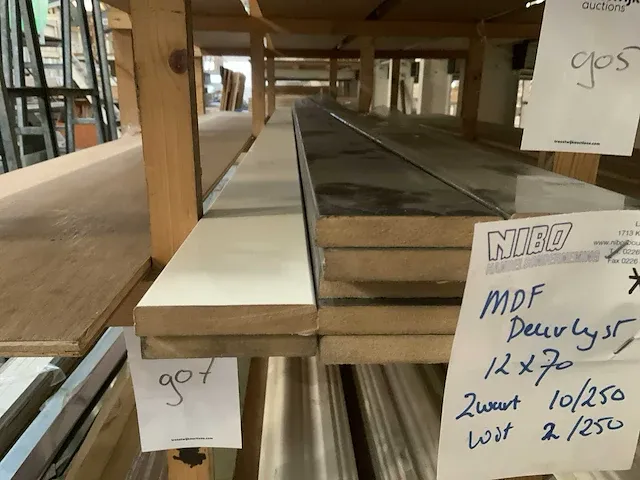 Mdf deurlijst 12x70x2500mm (12x) - afbeelding 2 van  3
