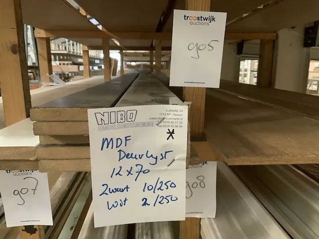Mdf deurlijst 12x70x2500mm (12x) - afbeelding 3 van  3