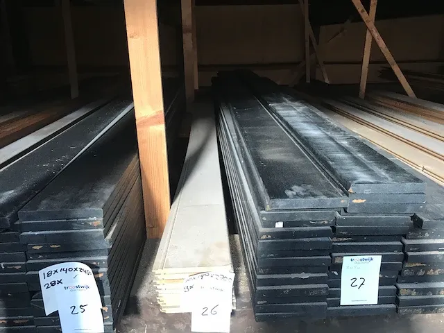 Mdf plank rabat met kraal (9x) - afbeelding 2 van  2