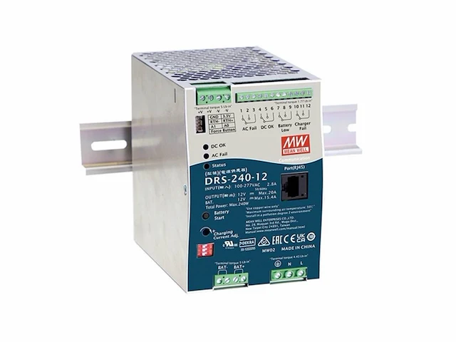 Mean well drs-240-36 din-rail netvoeding 36 v 6.6 a 240 w aantal uitgangen - afbeelding 1 van  1