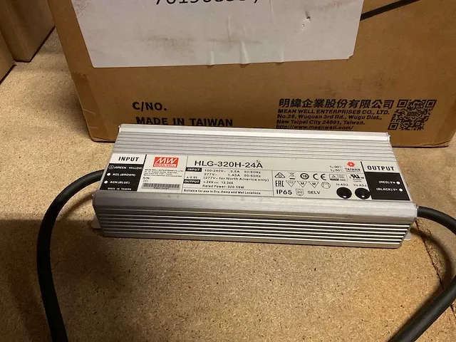 Meanwell hlg-320h-24a elektronische drivers voor leds (8x) - afbeelding 4 van  4
