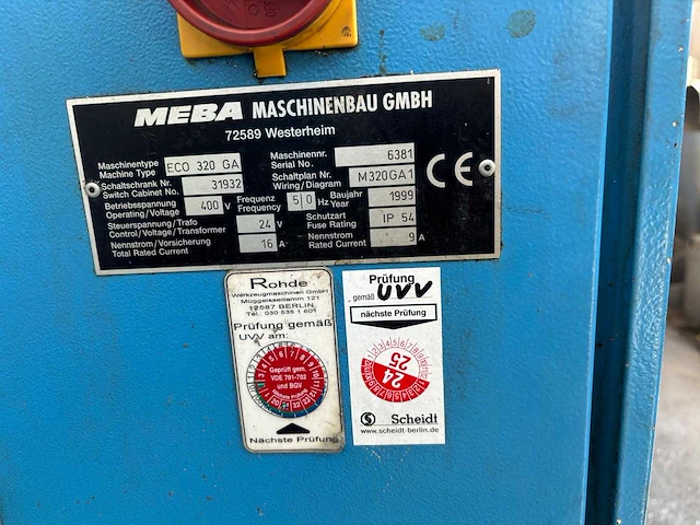 Meba - eco 320 ga - band saw machines - 1999 - afbeelding 2 van  2