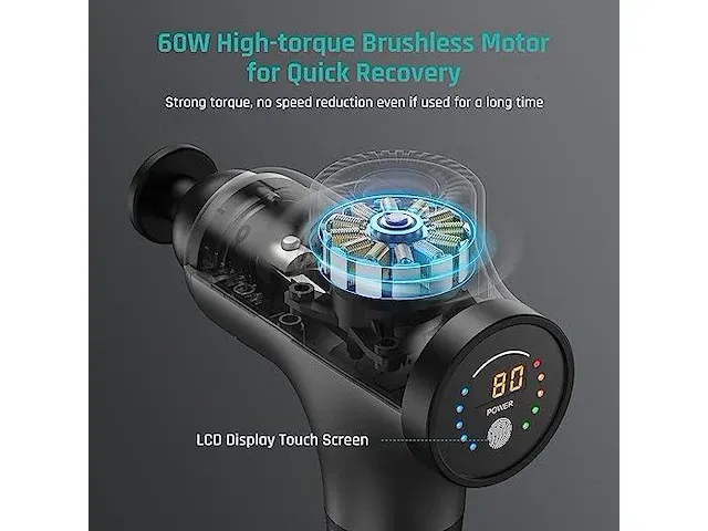 Mebak massage gun mebak 3 - afbeelding 4 van  4