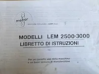 Meber - lem 3000 - lange bandschuurmachine - 1992 - afbeelding 6 van  14