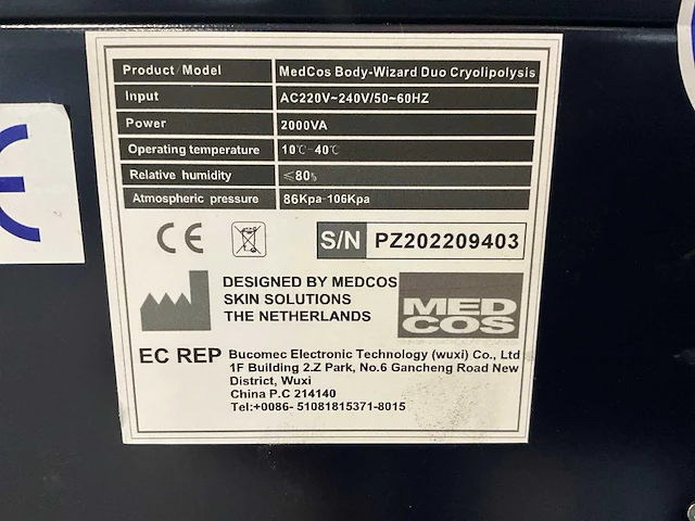 Medcos body-wizard duo cryolipolysis. huid behandelapparaat - afbeelding 6 van  14