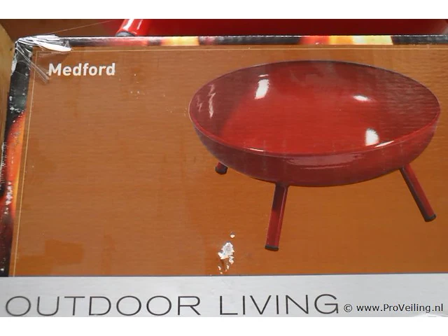 Medford vuurschalen 44x18cm - 2 stuks - afbeelding 2 van  3