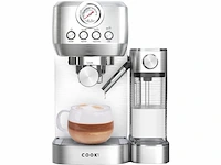 Media evolution espressomachine 20 bar koffiemachine met automatische melkopschuimer rvs - afbeelding 1 van  1