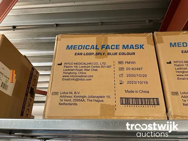 Medical face mask doos (10.000pcs totaal) - afbeelding 1 van  2