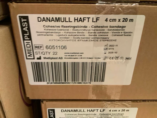 Mediplast danamull haft 4 cm x 20 m bandage (110x) - afbeelding 3 van  3