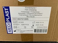 Mediplast filmbandage 10x12 cm film dressing (3600x) - afbeelding 4 van  5
