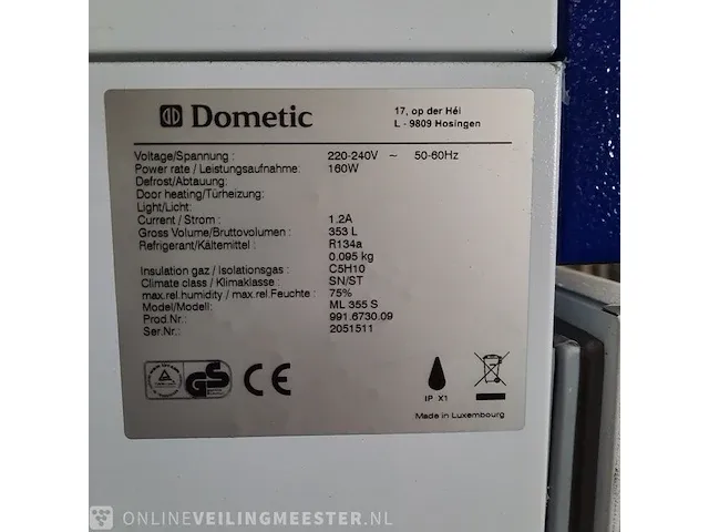 Medische koelkast dometic, ml 355 s - afbeelding 12 van  13