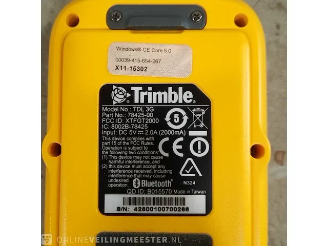 Meetinstrument trimble, geo explorer 2008 series geo hx - afbeelding 9 van  14