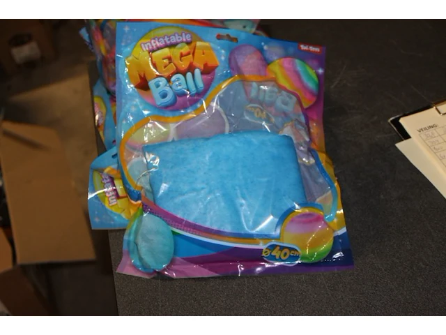 Mega bal 40 cm blauw 1x - afbeelding 1 van  5