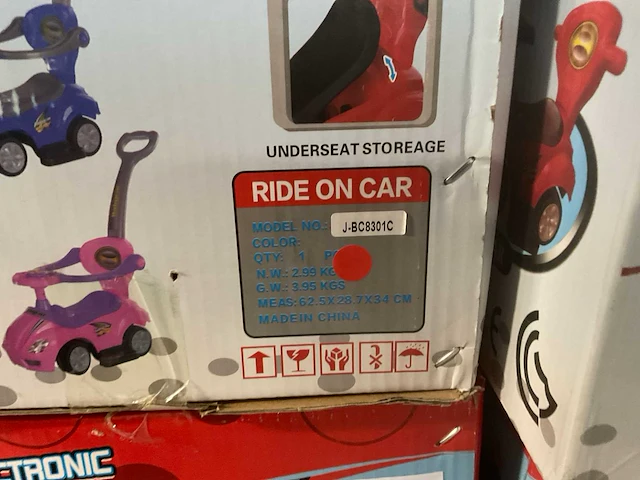 Mega car electronic stroller loopwagen - afbeelding 5 van  6