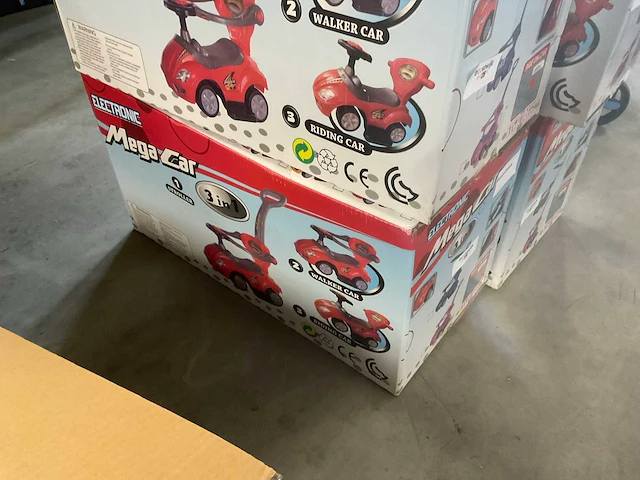 Mega car electronic stroller loopwagen - afbeelding 2 van  4