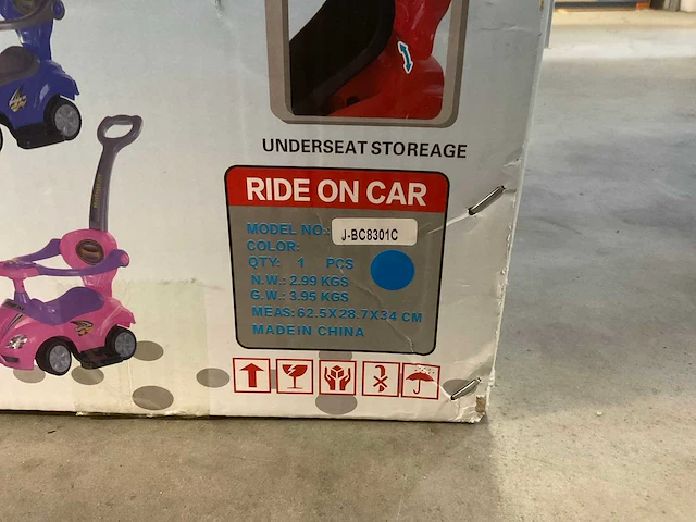 Mega car electronic stroller loopwagen - afbeelding 4 van  5