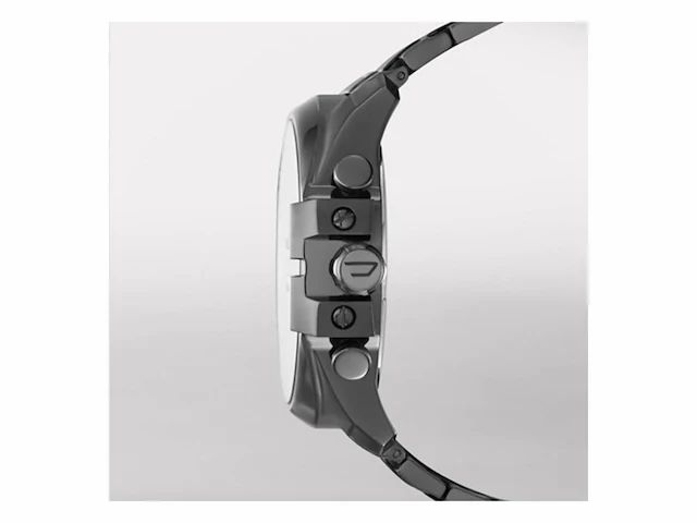 Mega chief chronograph gunmetal roestvrijstalen horloge - afbeelding 2 van  2