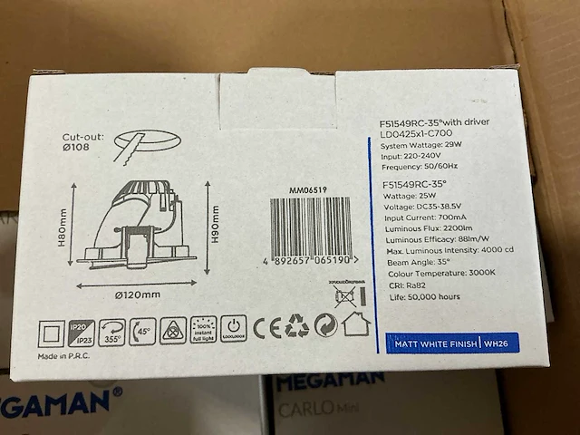 Megaman mm06519 carlo mini 29w (12x) - afbeelding 3 van  4