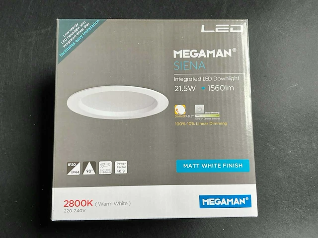 Megaman siena 519267 led downlight (72x) - afbeelding 1 van  6