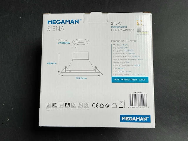 Megaman siena 519267 led downlight (72x) - afbeelding 3 van  6