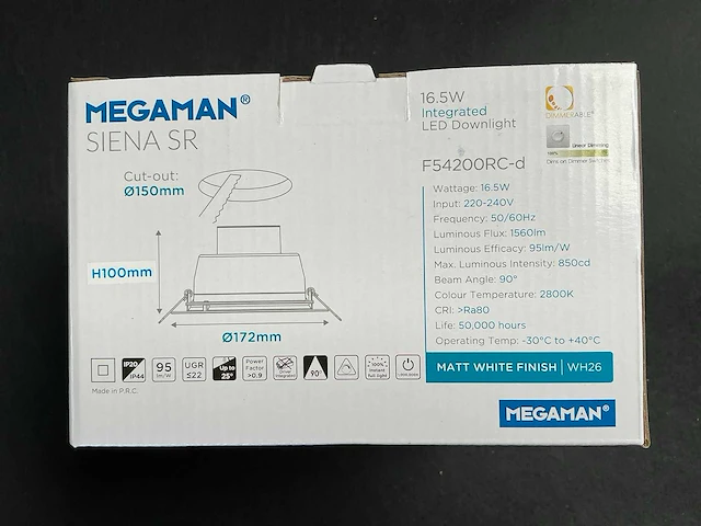 Megaman siena sr 519280 led downlight (24x) - afbeelding 3 van  7