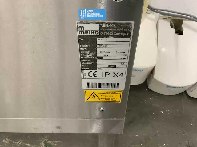 Meiko - dv80 tc - korvenvaatwasmachine - afbeelding 10 van  10