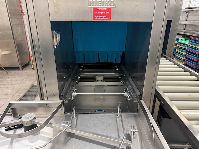 Meiko - m-iq k-m54 v6 p6 - korvenvaatwasmachine incl. rvs aan- afvoertransportbanen, 65 korven, kinetico waterontharders (2x) - afbeelding 5 van  28