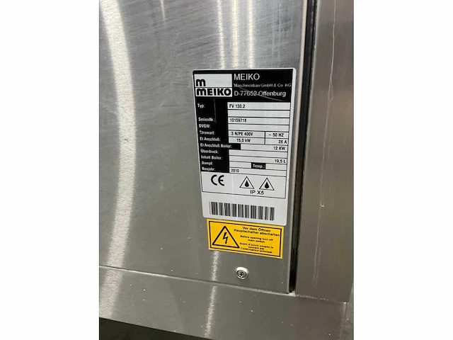 Meiko fv 130.2 pannenwasmachine - afbeelding 2 van  10