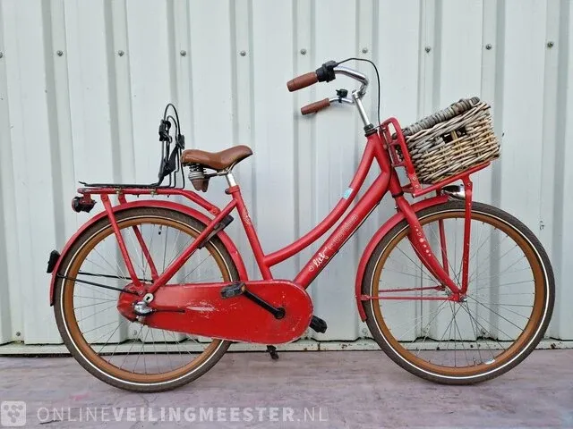 Meisjesfiets cortina, lief, rood - afbeelding 1 van  6