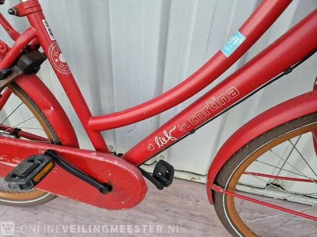 Meisjesfiets cortina, lief, rood - afbeelding 3 van  6