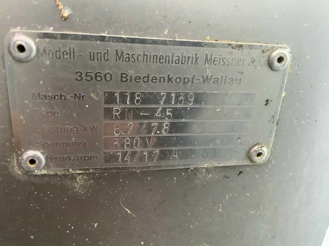 Meissner rn-45 cutter/mixer - afbeelding 10 van  10