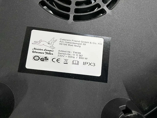 Meister lampes bordenwarmers inclusief tas (3x) - afbeelding 6 van  9