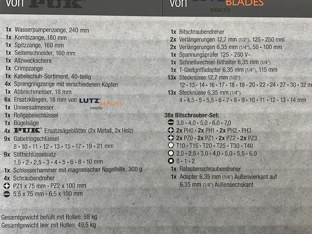 Meistercraft gereedschapswagen 240 delig - afbeelding 3 van  15