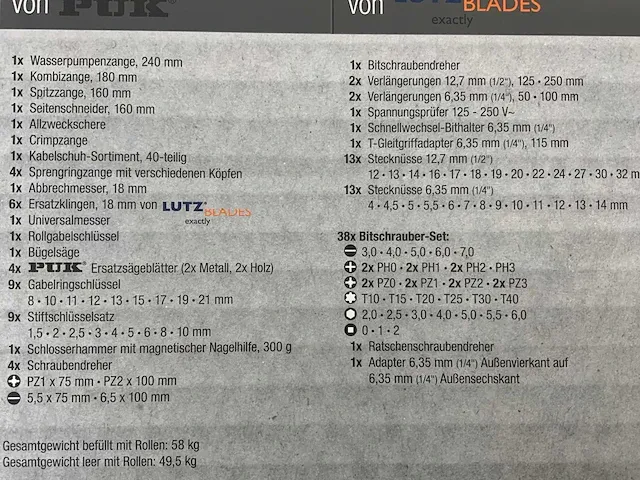 Meistercraft gereedschapswagen 240 delig - afbeelding 3 van  15