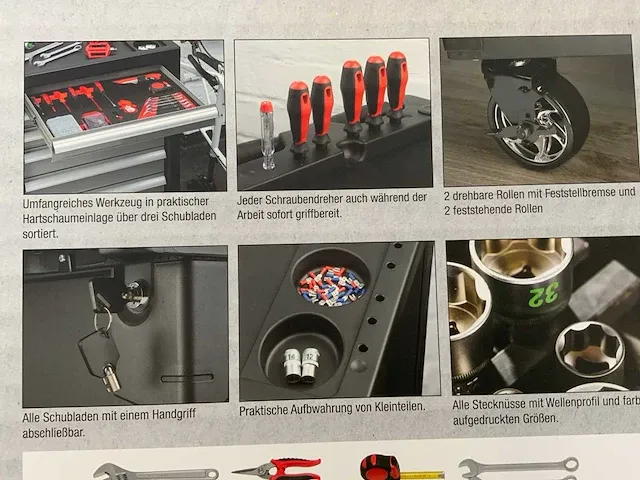 Meistercraft gereedschapswagen 240 delig - afbeelding 6 van  15