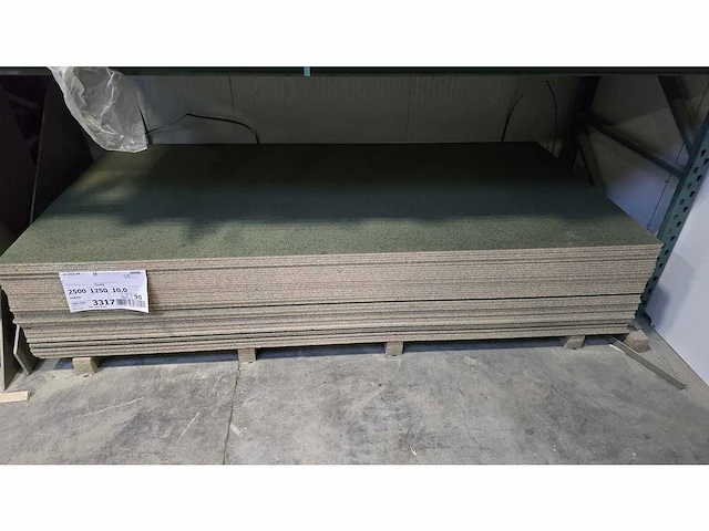 Melamine plaat - 250 cm x 125 cm x 1 cm - bouwhout (10x) - afbeelding 1 van  5