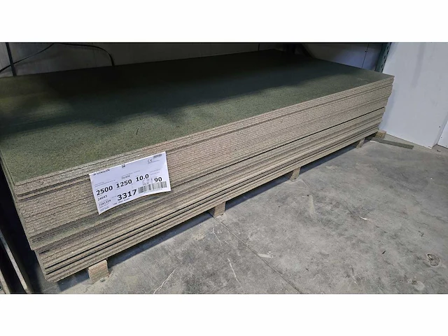 Melamine plaat - 250 cm x 125 cm x 1 cm - bouwhout (10x) - afbeelding 2 van  5