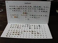 Melano vivid en twisted ringen en stenen in de maten 48 t/m 60. totaal ruim 100 ringen en 125 stenen. - afbeelding 5 van  17