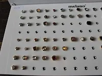 Melano vivid en twisted ringen en stenen in de maten 48 t/m 60. totaal ruim 100 ringen en 125 stenen. - afbeelding 8 van  17