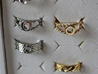 Melano vivid en twisted ringen en stenen in de maten 48 t/m 60. totaal ruim 100 ringen en 125 stenen. - afbeelding 10 van  17