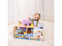 Melissa & doug houten ijssalon speelset met cool schepijs - afbeelding 2 van  4