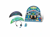 Melissa & doug interactief dashboard voor vliegtuigpiloten,houten speelgoed vanaf 3 jaar - afbeelding 3 van  4