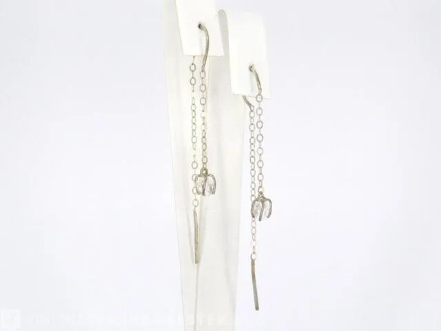 Melissa joy - topaas single drop oorbellen - afbeelding 2 van  2
