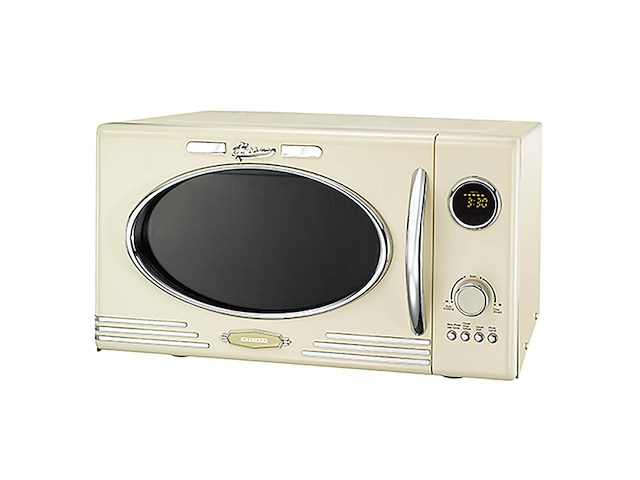 Melissa vrijstaande solomagnetron met grill 23 liter 800w retro 16330128 creme wit - afbeelding 1 van  2