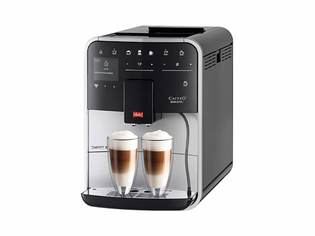 Melitta caffeo barista t smart f831101 volautomatische koffiemachine, smartphonebediening zilver - afbeelding 1 van  6