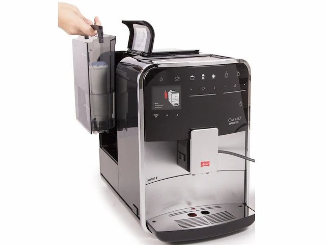 Melitta caffeo barista t smart f831101 volautomatische koffiemachine, smartphonebediening zilver - afbeelding 2 van  6
