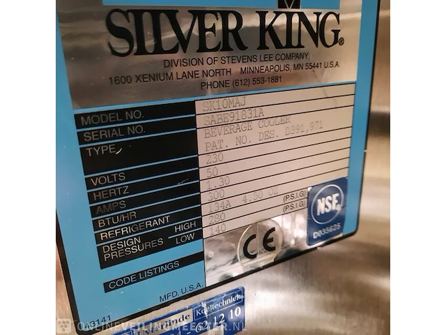 Melkdispencer silverking, sk10maj beverage cooler - afbeelding 11 van  11